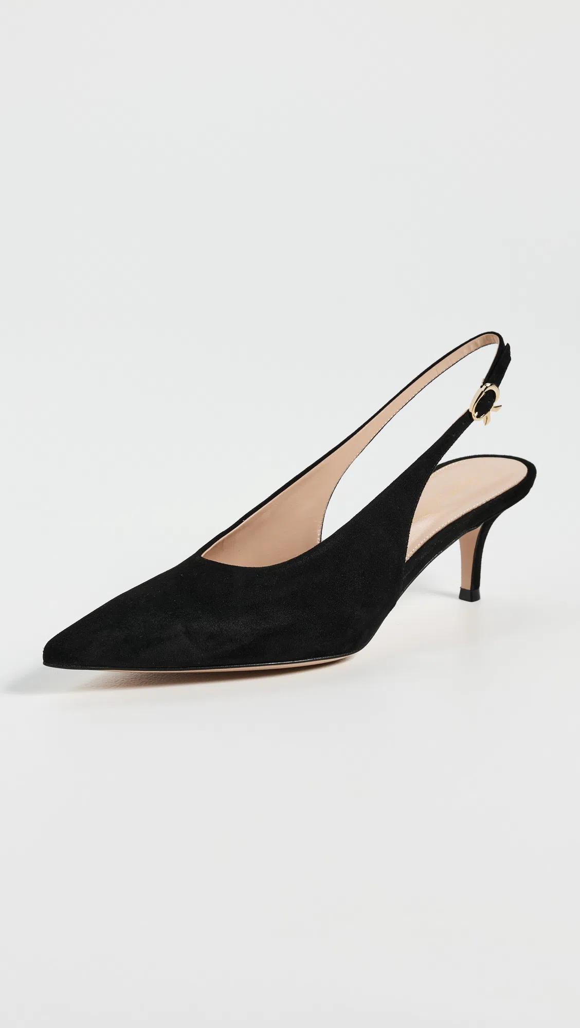 GIANVITO ROSSI Robbie 55 Patent Leather Slingback Pumps In Black
