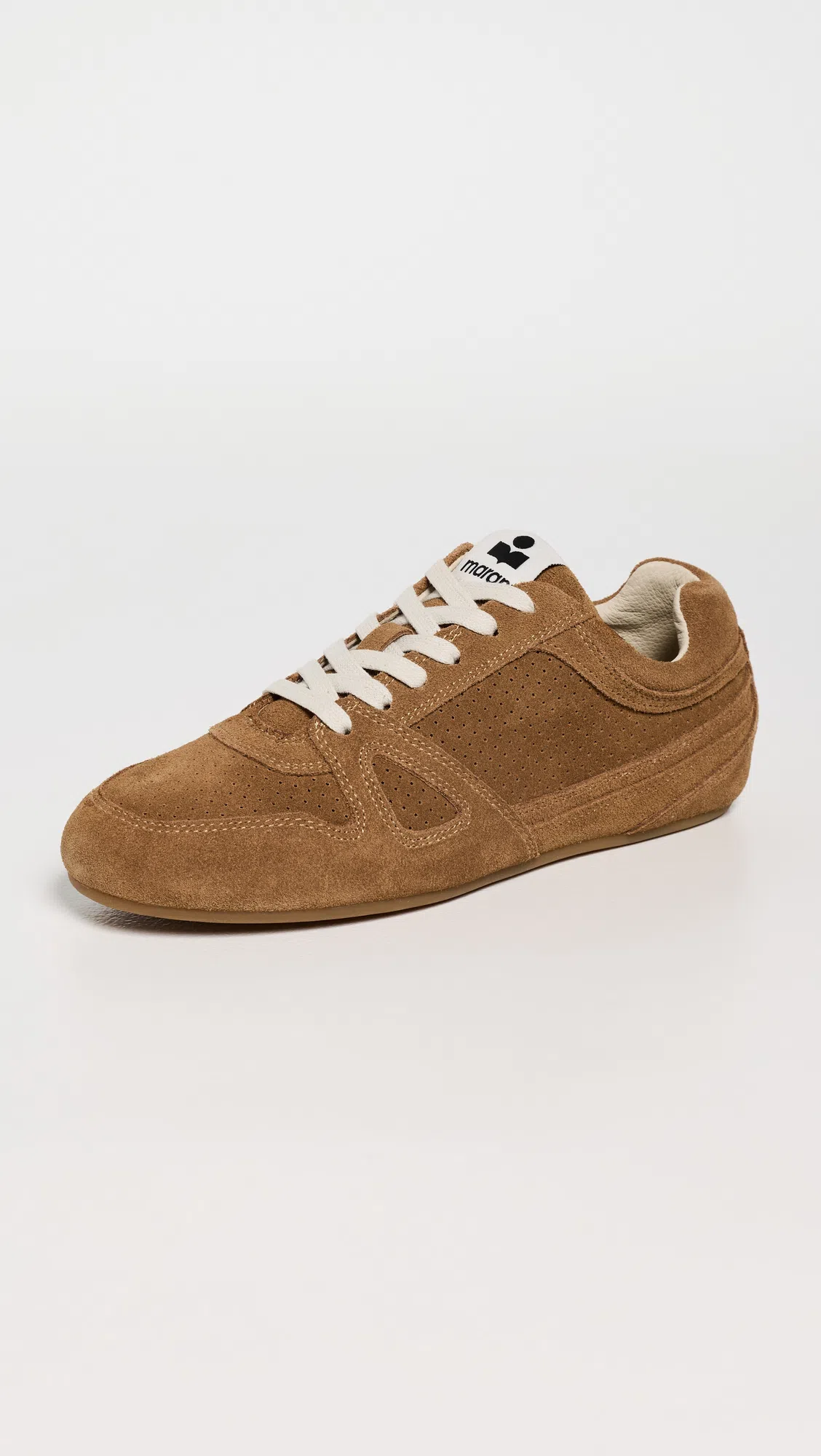 ISABEL MARANT Senny Perforated Suede Sneakers In Brown
