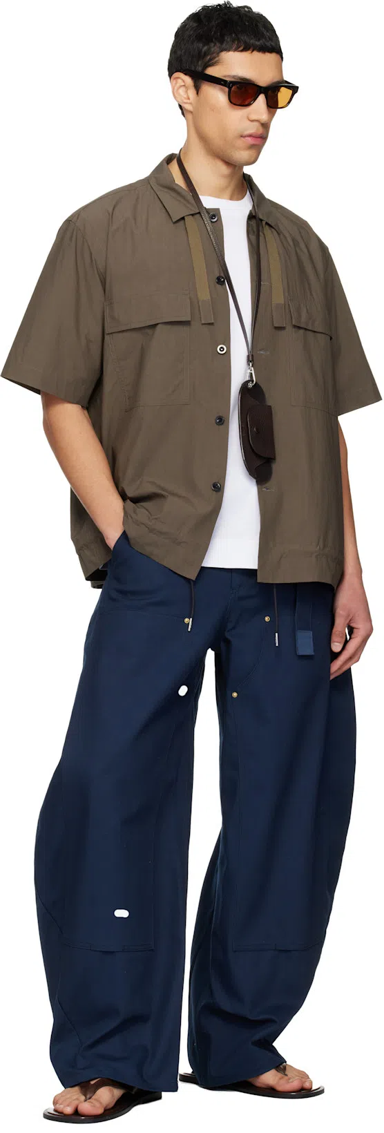 SACAI Off-white Carhartt Wip Edition Cotton Jersey Hoodie In Neutral