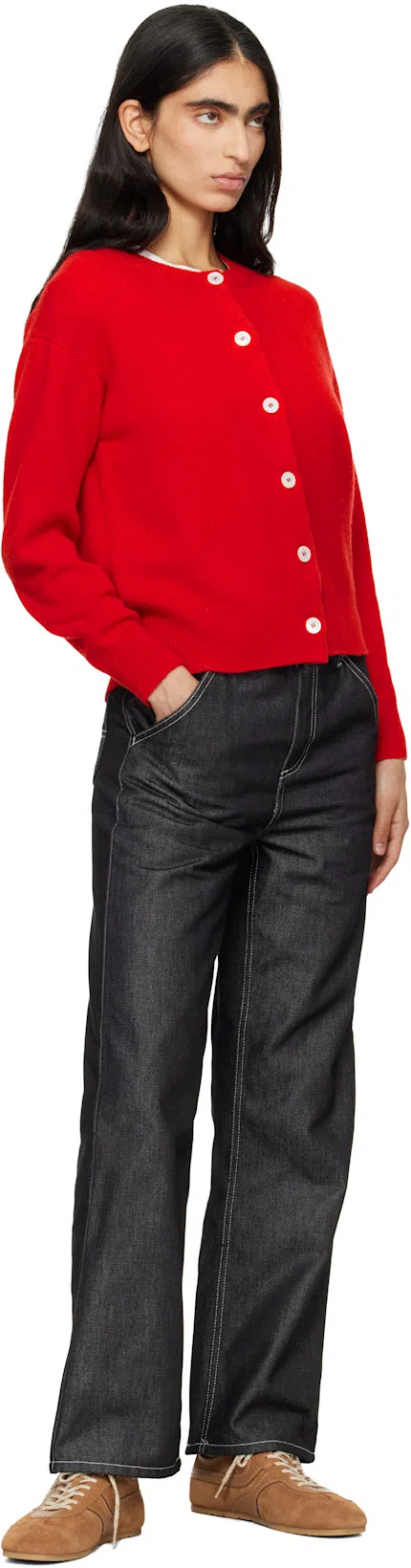 DRIES VAN NOTEN Women Beige Low-top Sneakers With Two-tone Lace-up In Suede Woman In Brown