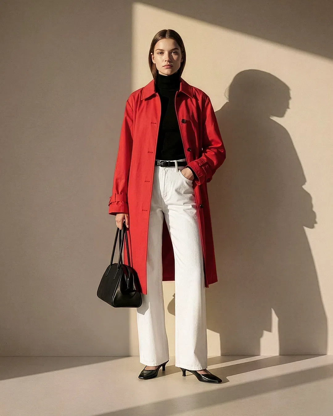 TOTÊME Womens Poppy Light Spring Belted Cotton-poplin Trench Coat In Red