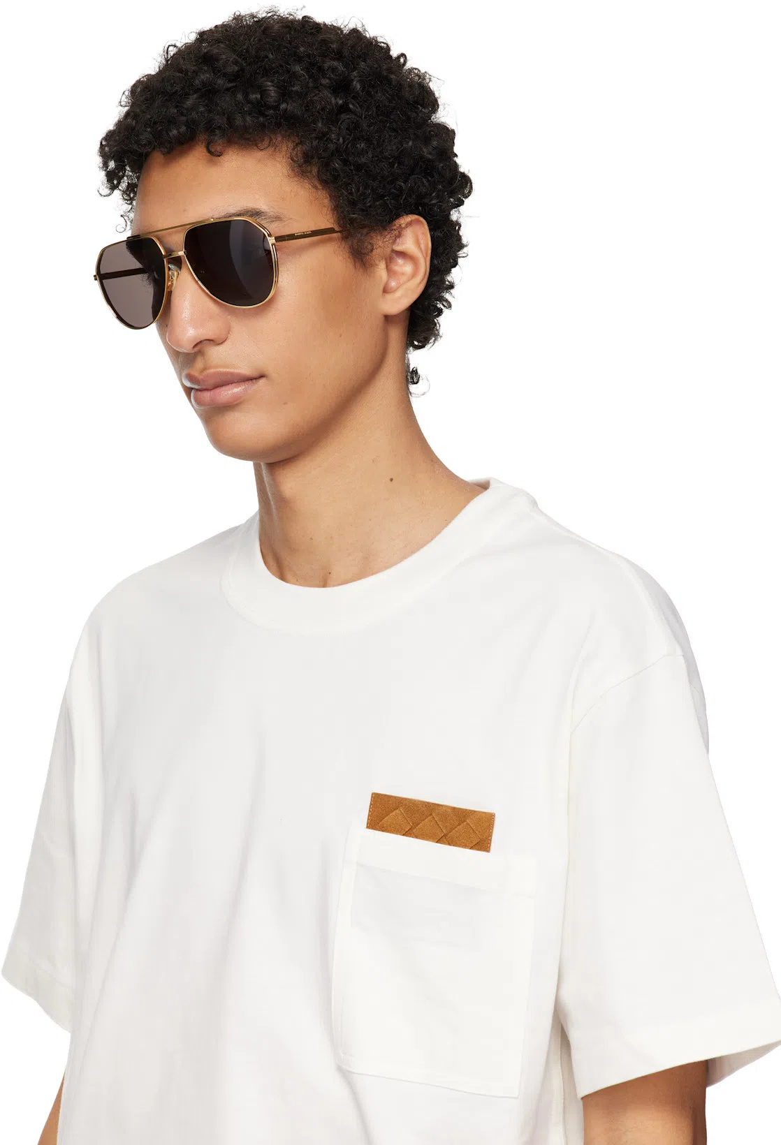 BOTTEGA VENETA Men White Crewneck Cotton T-shirt, Xl Luxury T-shirts For Men Darveys