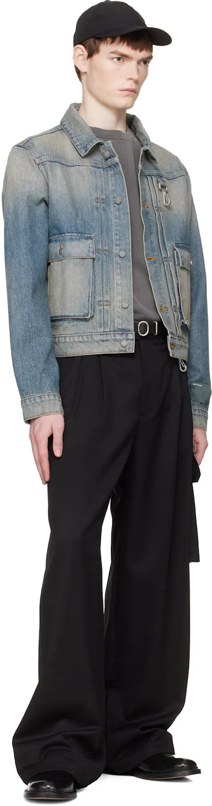 OUR LEGACY Mens Worn Black Boxy Short-sleeve Cotton-jersey T-shirt In Gray