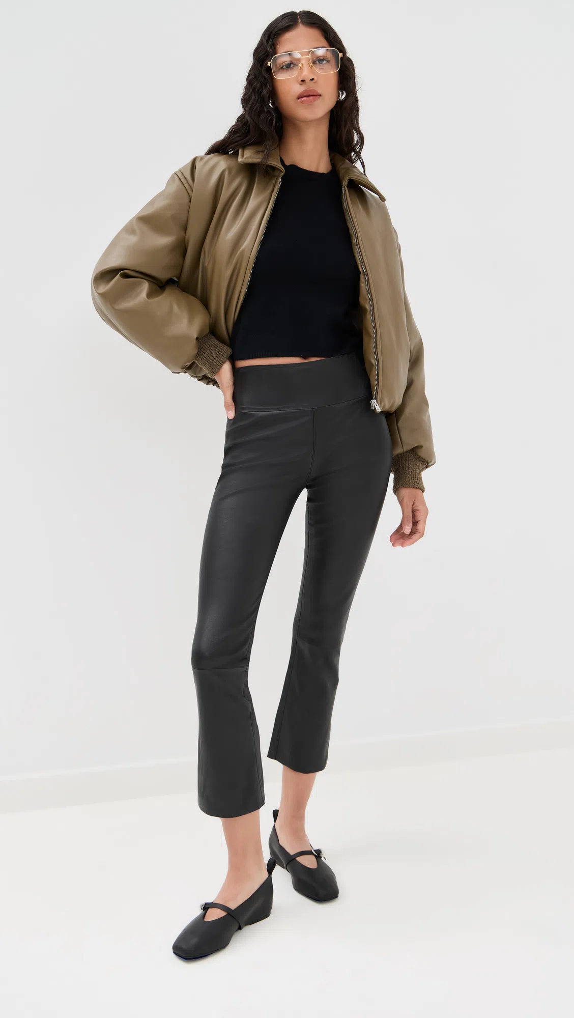 COURRÈGES Courreges Women Holy Eclipse Leather Shoulder Bag In Black