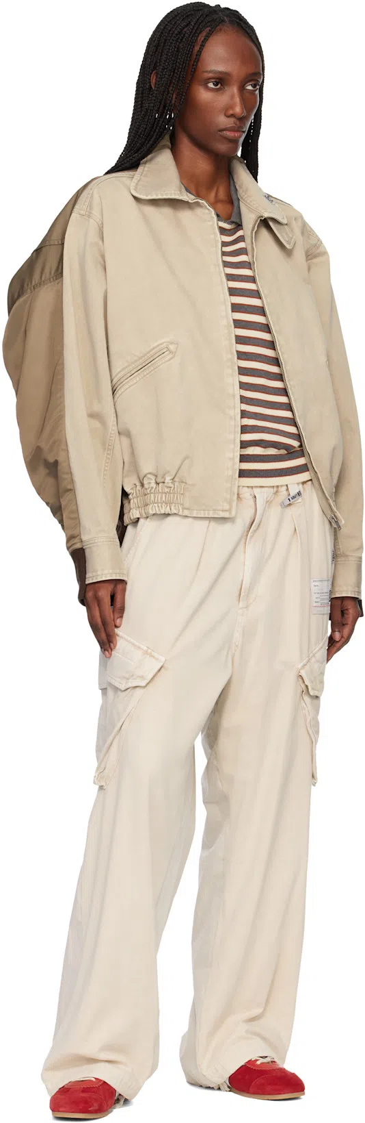 DRIES VAN NOTEN 70s Marathon Spirit Suede Low-top Sneakers In Red