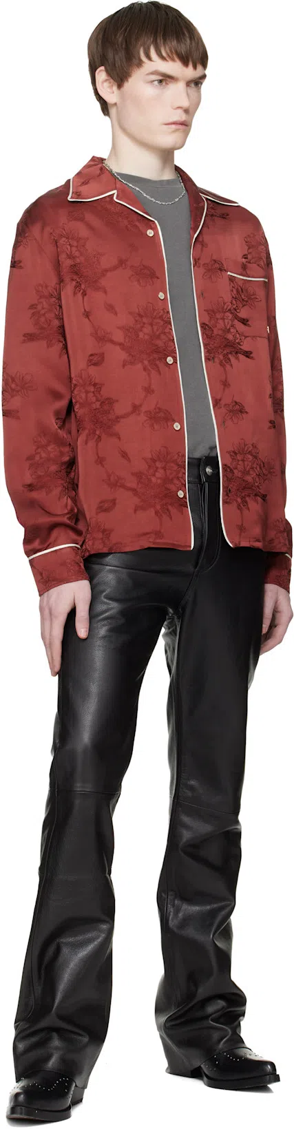 OUR LEGACY Mens Worn Black Boxy Short-sleeve Cotton-jersey T-shirt In Gray