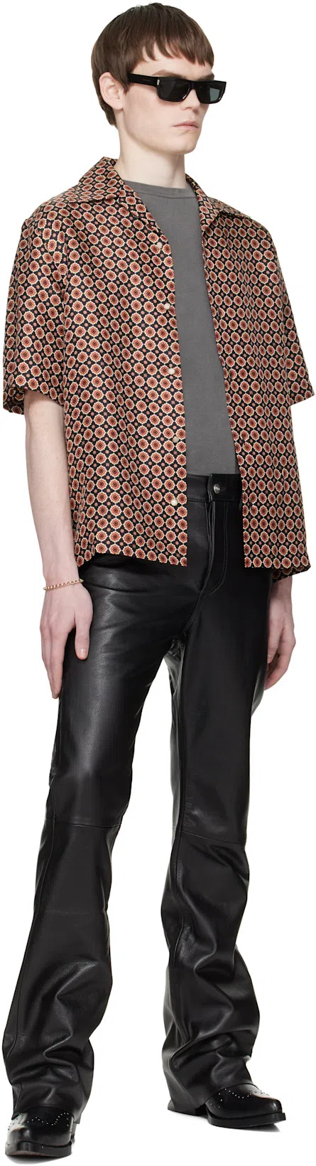 OUR LEGACY Mens Worn Black Boxy Short-sleeve Cotton-jersey T-shirt In Gray