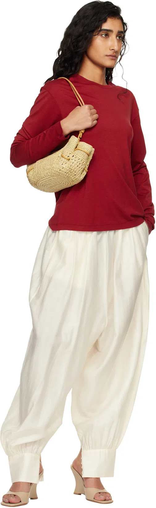 TOTÊME Toteme Classic Long Sleeve T-shirt In Red