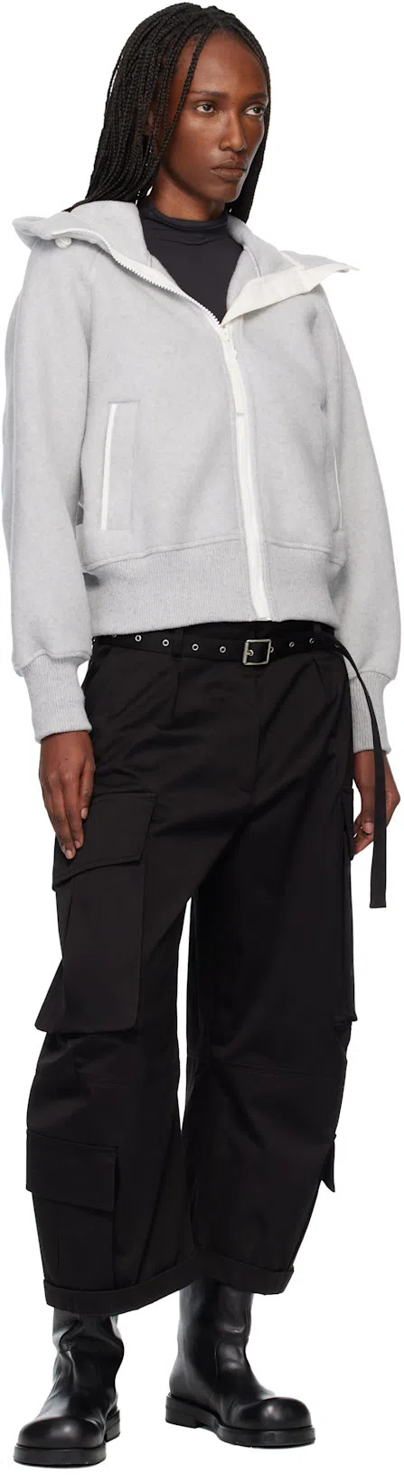 ACNE STUDIOS Women Black Boots With Embossed Logo On The Side In Leather Woman