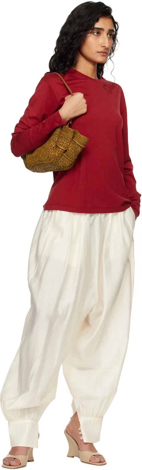 TOTÊME Toteme Classic Long Sleeve T-shirt In Red