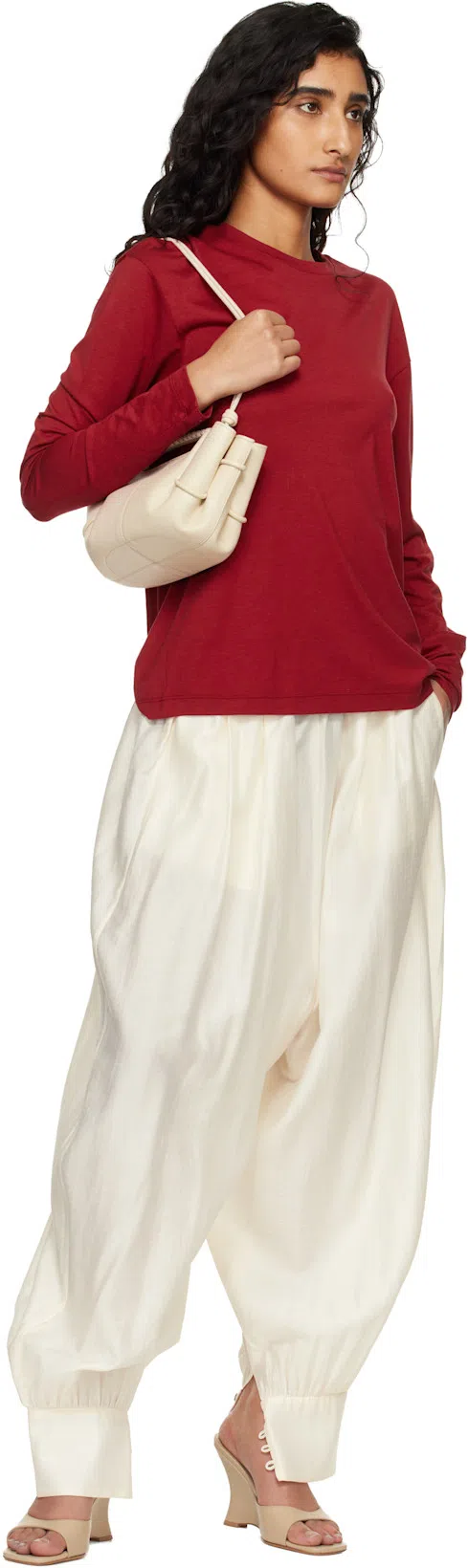 TOTÊME Toteme Classic Long Sleeve T-shirt In Red
