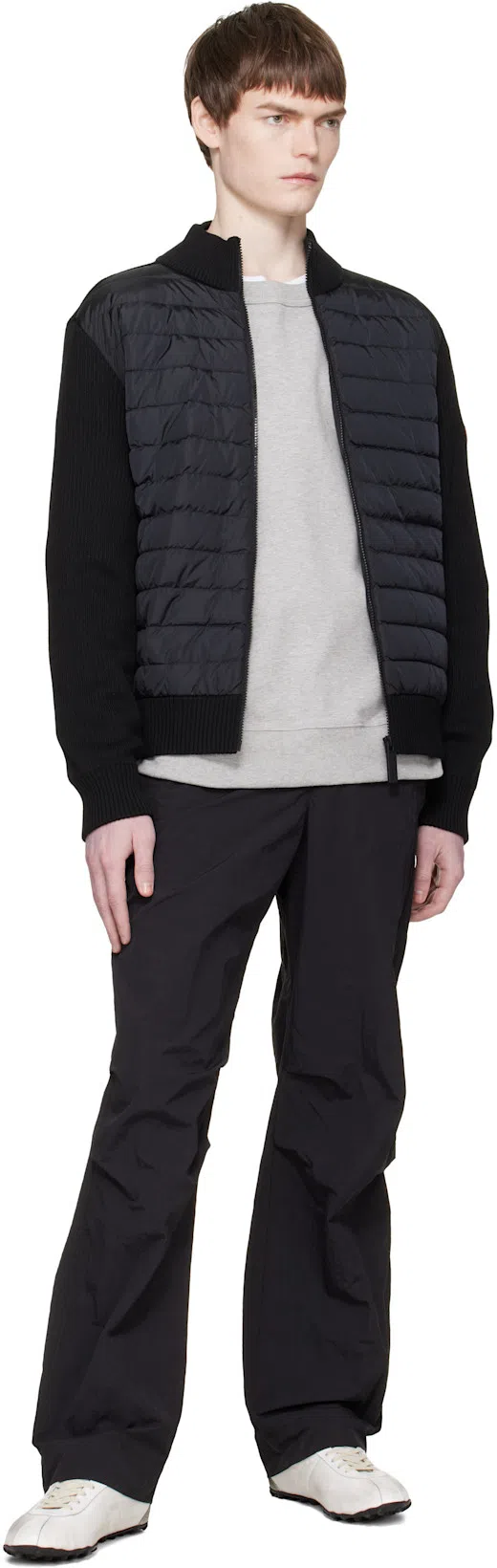 CANADA GOOSE Down-merino Wool Hybridge Puffer Jacket In Black