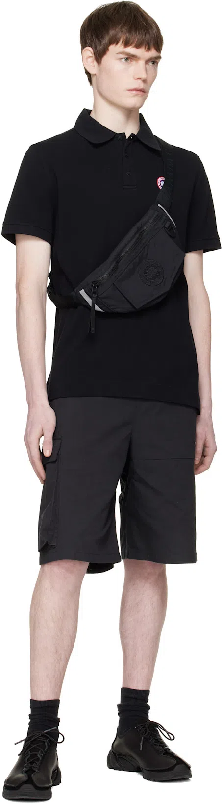 CANADA GOOSE Lanvin Grey Embroidered Logo Cotton Sweatshirt In Black