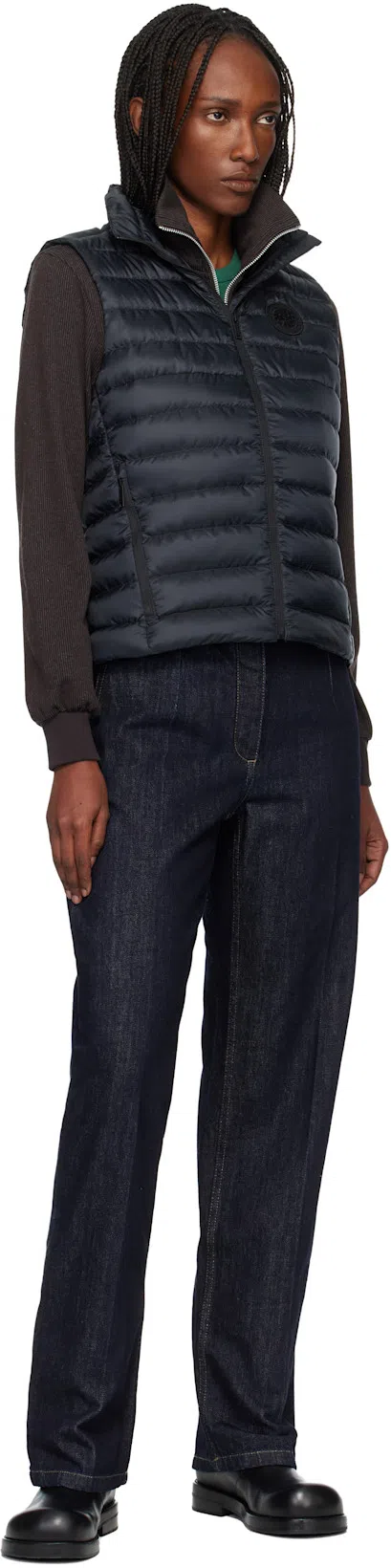 ACNE STUDIOS Women Black Boots With Embossed Logo On The Side In Leather Woman