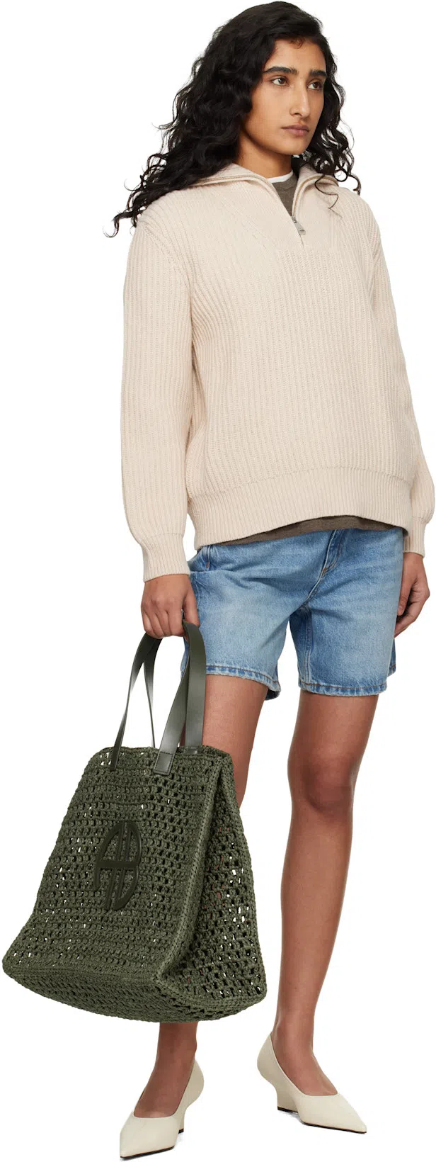 TOTÊME Toteme Pointed Nappa Leather Wedge Pumps In White