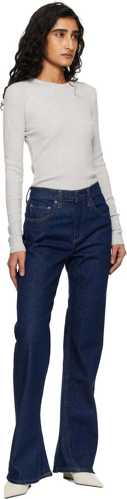 TOTÊME Toteme Pointed Nappa Leather Wedge Pumps In White