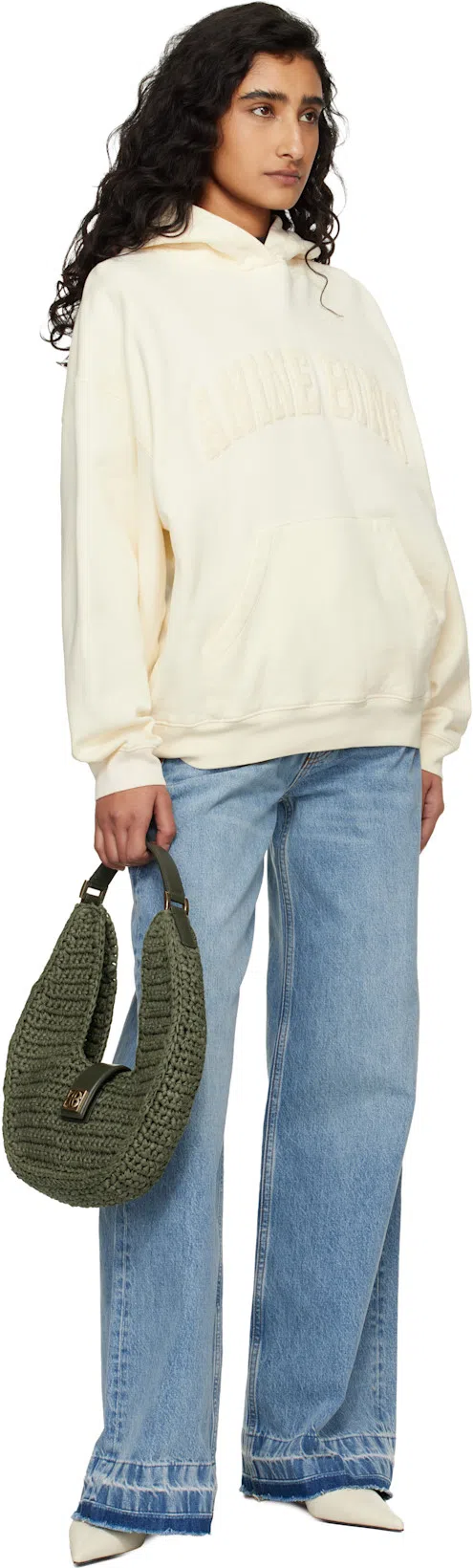 TOTÊME Toteme Pointed Nappa Leather Wedge Pumps In White