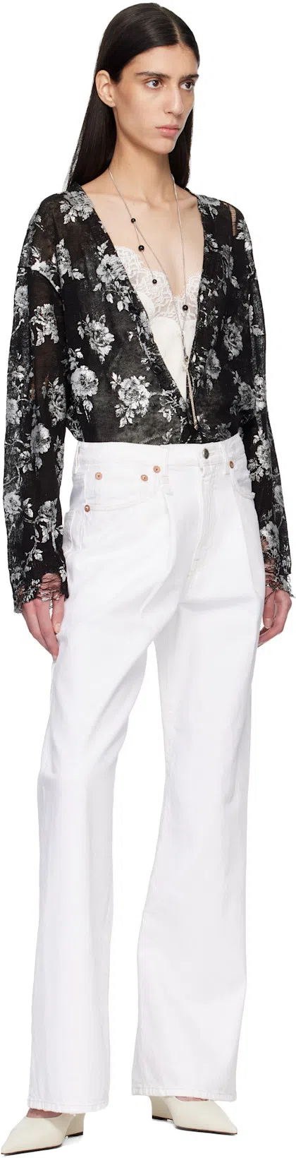 TOTÊME Toteme Pointed Nappa Leather Wedge Pumps In White