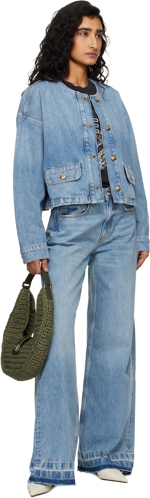 TOTÊME Toteme Pointed Nappa Leather Wedge Pumps In White