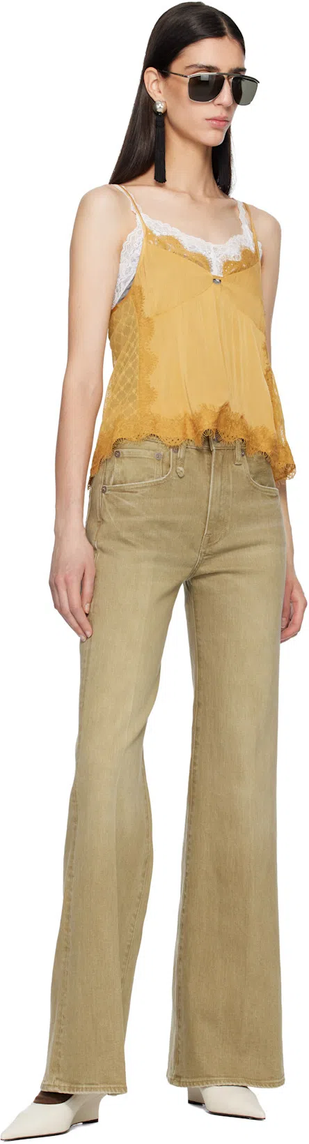 TOTÊME Toteme Pointed Nappa Leather Wedge Pumps In White