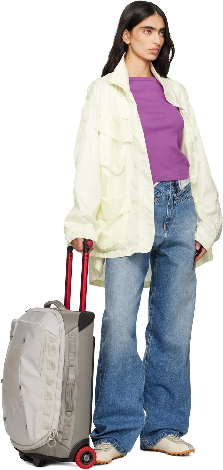 MAISON MARGIELA Sprinters Beige Sneaker With Insert Design And Notched Sole In Leather Woman In Multi