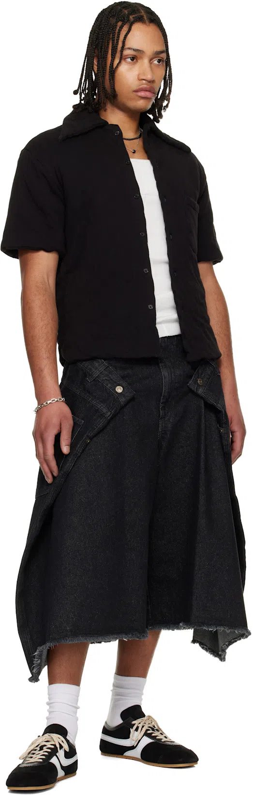 DRIES VAN NOTEN Sneakers Contrast Stitching Low Top Rubber Sole In Black