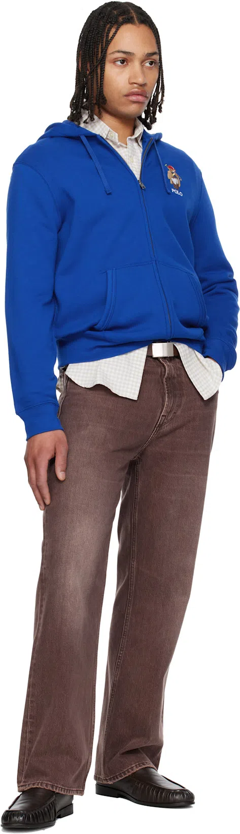 OUR LEGACY Denim Trousers Faded Effect Belt Loops Five Pockets In Brown