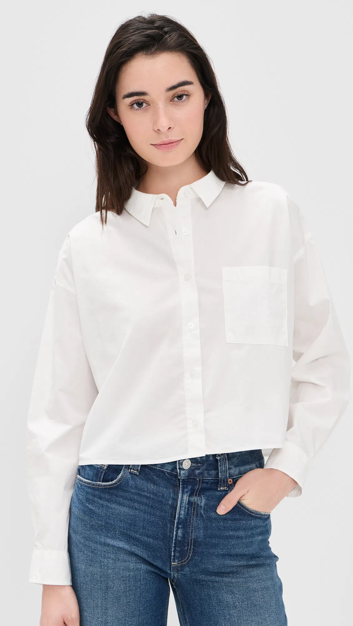 RAG & BONE Featherweight Saige Low Rise Full Boxer Straight Jeans In White