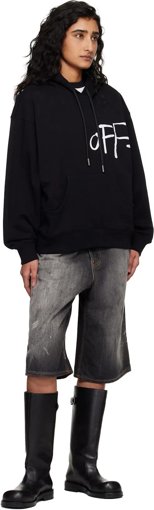 ACNE STUDIOS Women Black Boots With Embossed Logo On The Side In Leather Woman