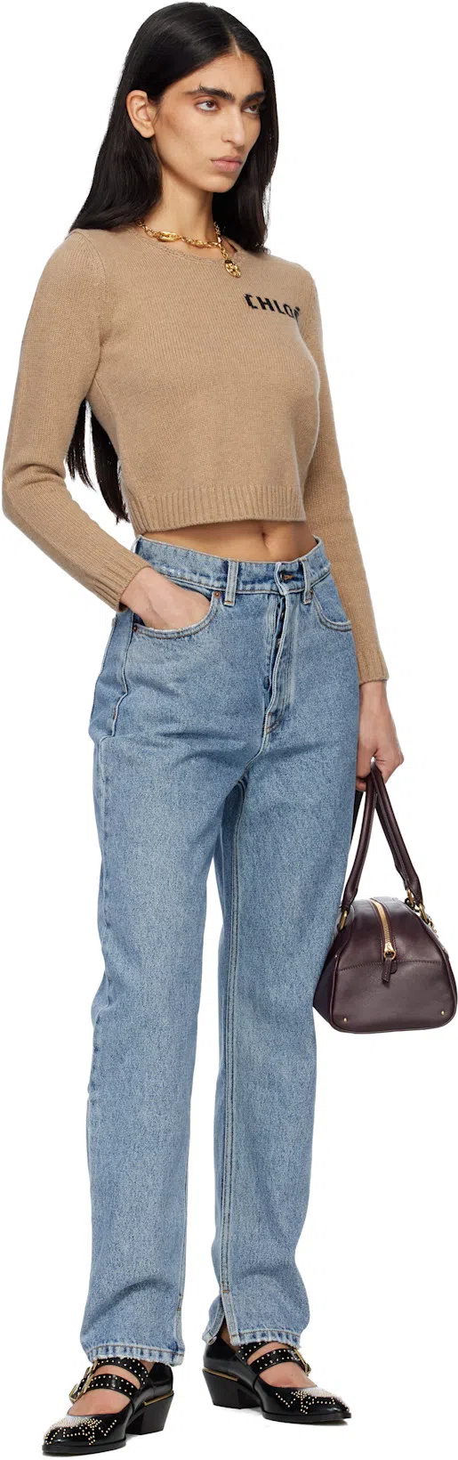 CHLOÉ Chloe Elegant Pumps With Leather Construction And 4cm Heel Height In Black