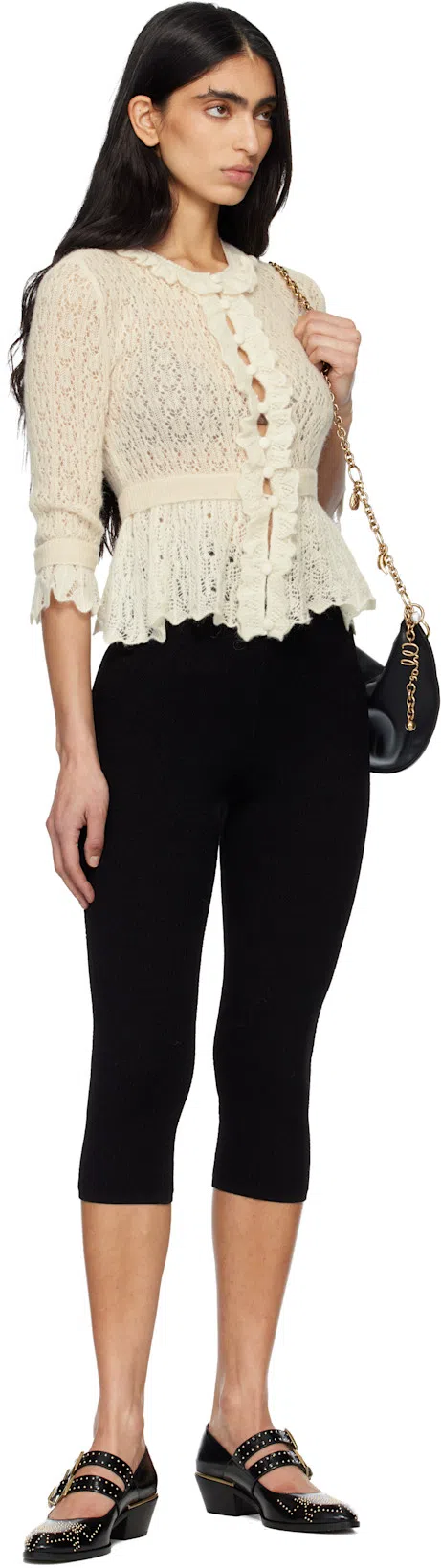 CHLOÉ Chloe Elegant Pumps With Leather Construction And 4cm Heel Height In Black