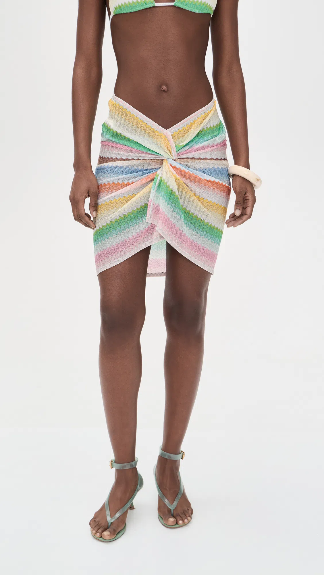 CULT GAIA Nala Mini Clutch With Pleated Detailing In Gold