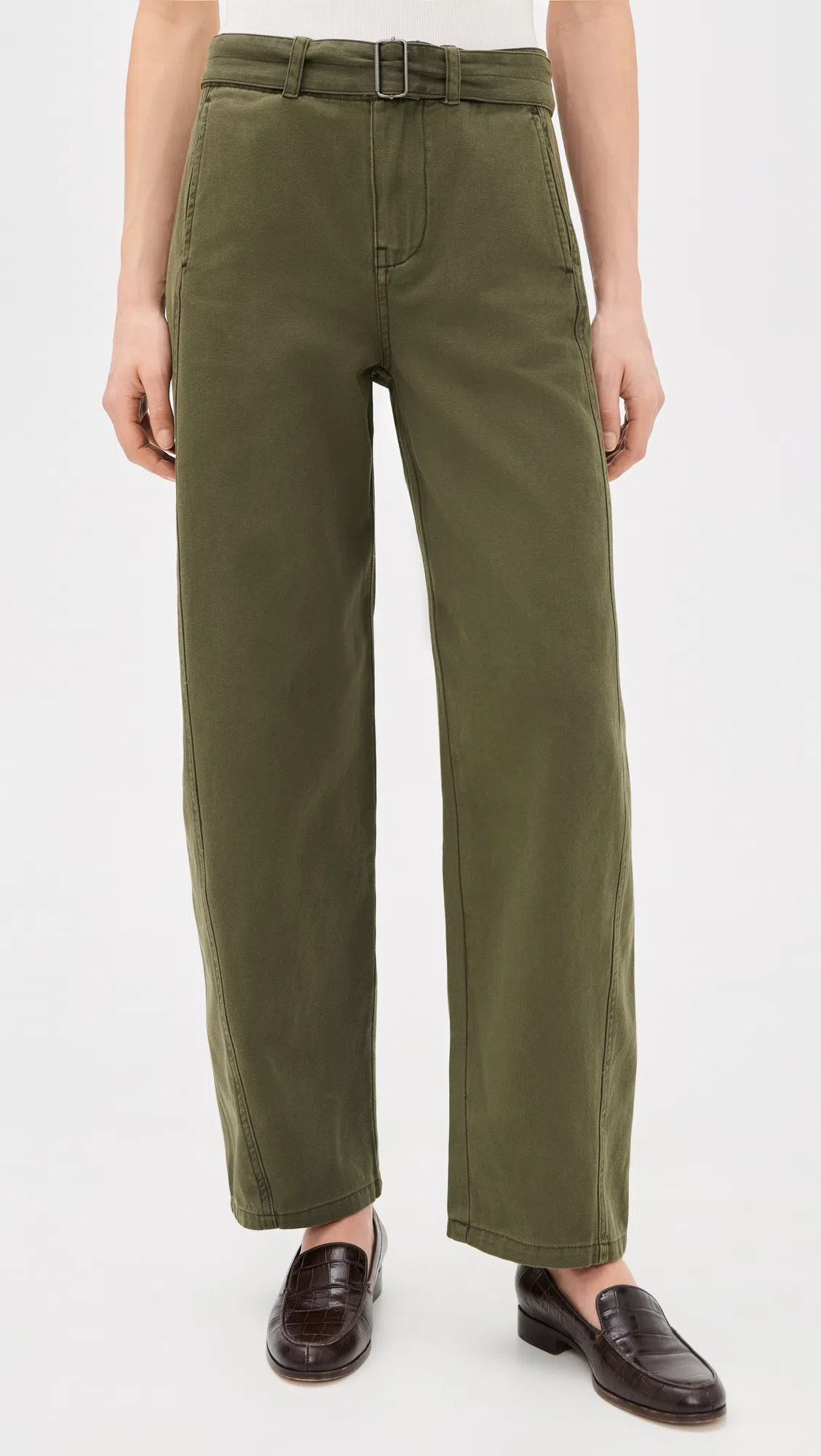 ALEX MILL Nico Crewneck Cotton Cardigan In Blue