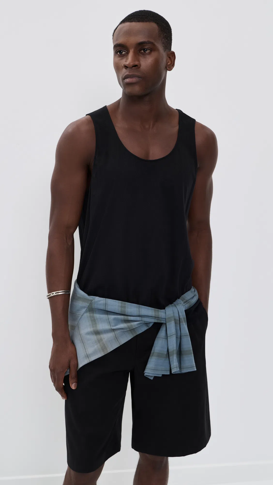 OUR LEGACY Mens Spray Fade Ghost Stripe Striped Boxy-fit Long-sleeve Cotton-shirt In Blue