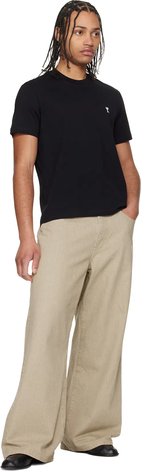 AMI ALEXANDRE MATTIUSSI Ami Paris Men Ami De Coeur T-shirt In Organic Cotton Jersey In Multi