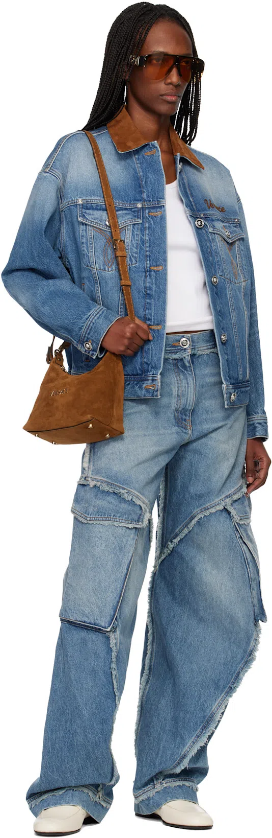 VERSACE Nappa Leather Sandals Strappy Design Ankle Strap In Animal Print