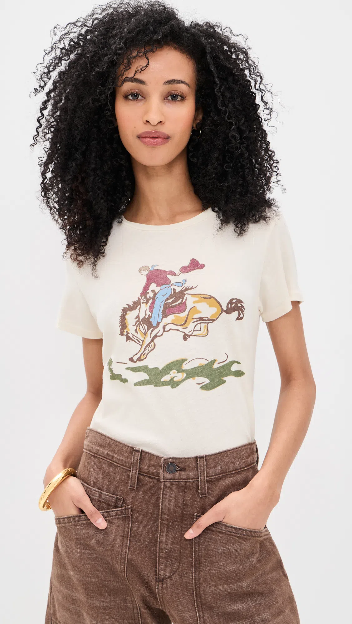 NILI LOTAN Shon Mid-rise Barrel-leg Jeans In Brown