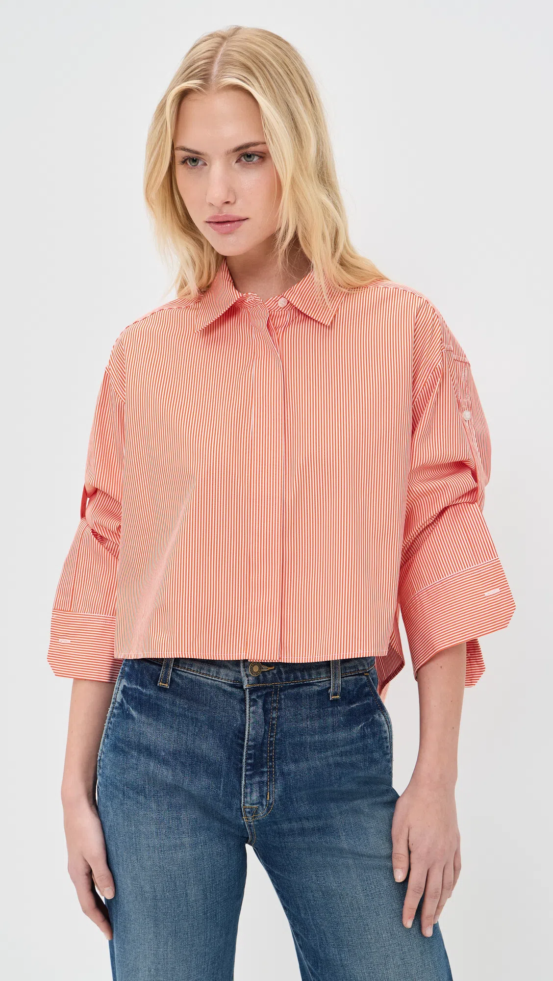 RAMY BROOK Hilary Stretch Cotton Canvas Shorts In Green