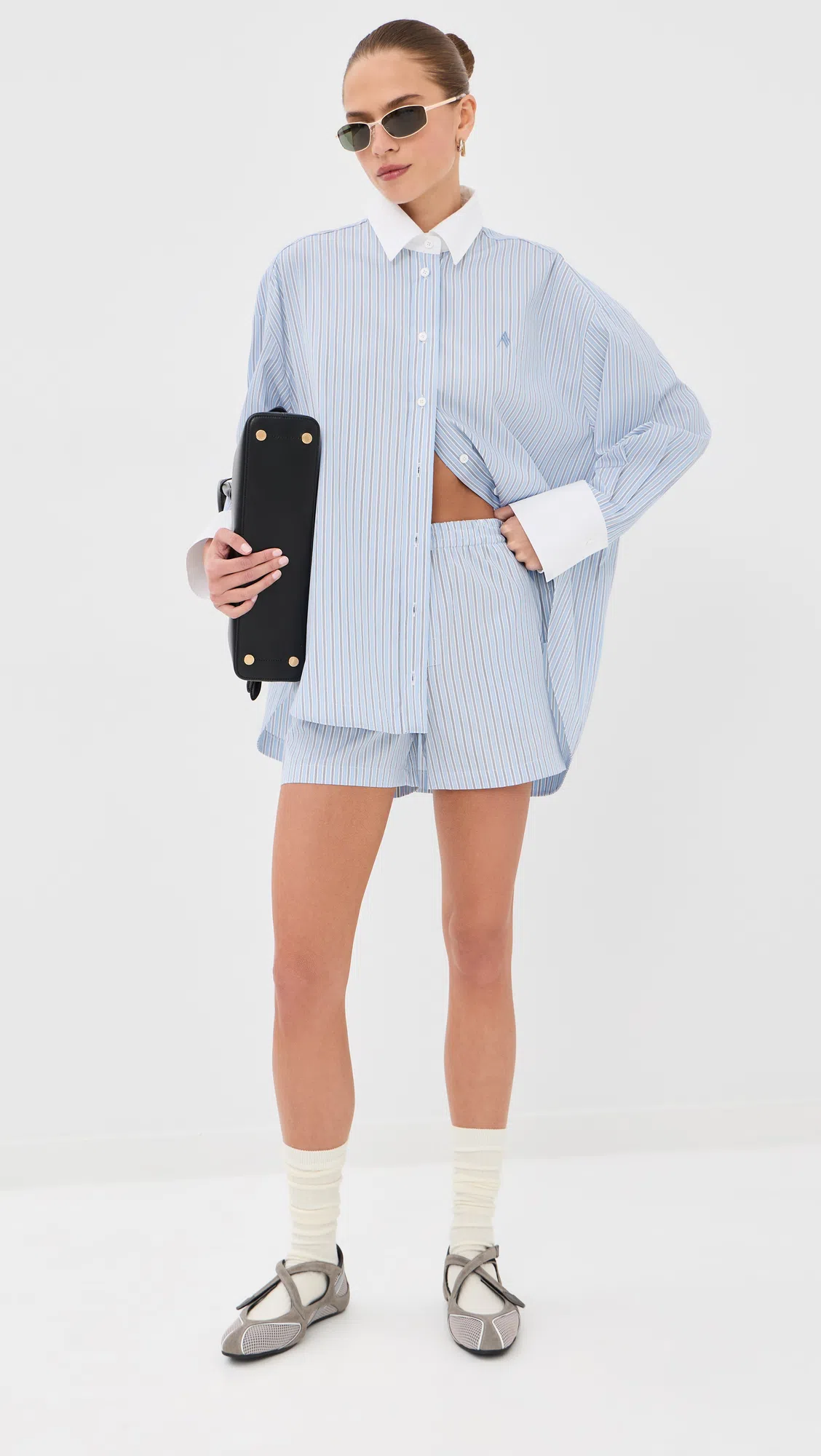 ATTICO Boots Lea Structured Knee-high Boots In Gray