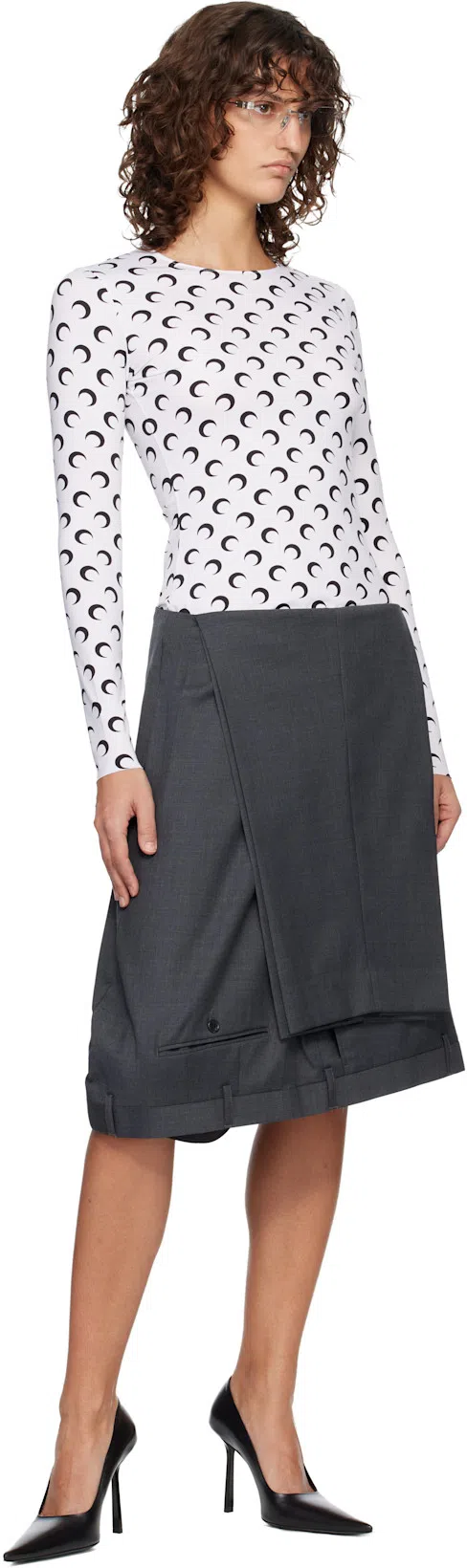 VICTORIA BECKHAM Black Victoria Stiletto 100 Leather Heels