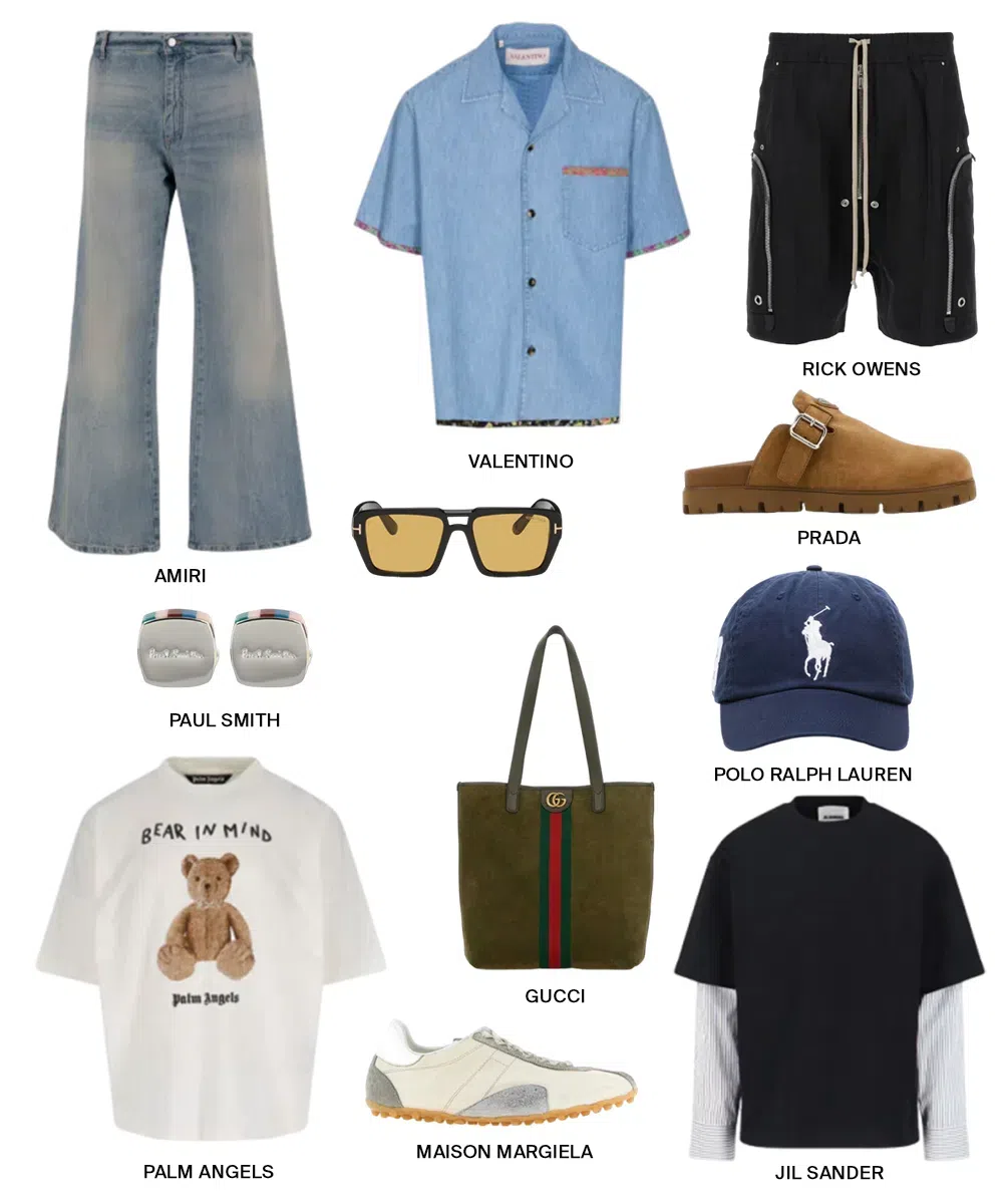 PALM ANGELS Bear In Mind Over T-shirt In White