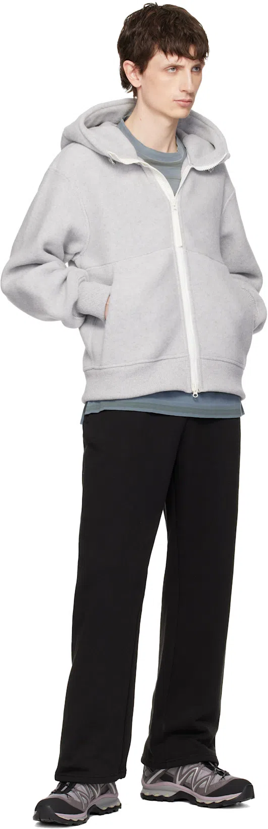 OUR LEGACY Mens Spray Fade Ghost Stripe Striped Boxy-fit Long-sleeve Cotton-shirt In Blue