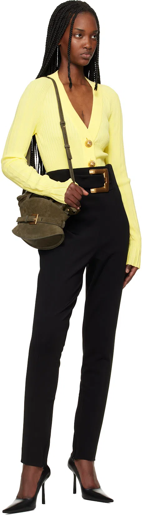 VICTORIA BECKHAM Black Victoria Stiletto 100 Leather Heels