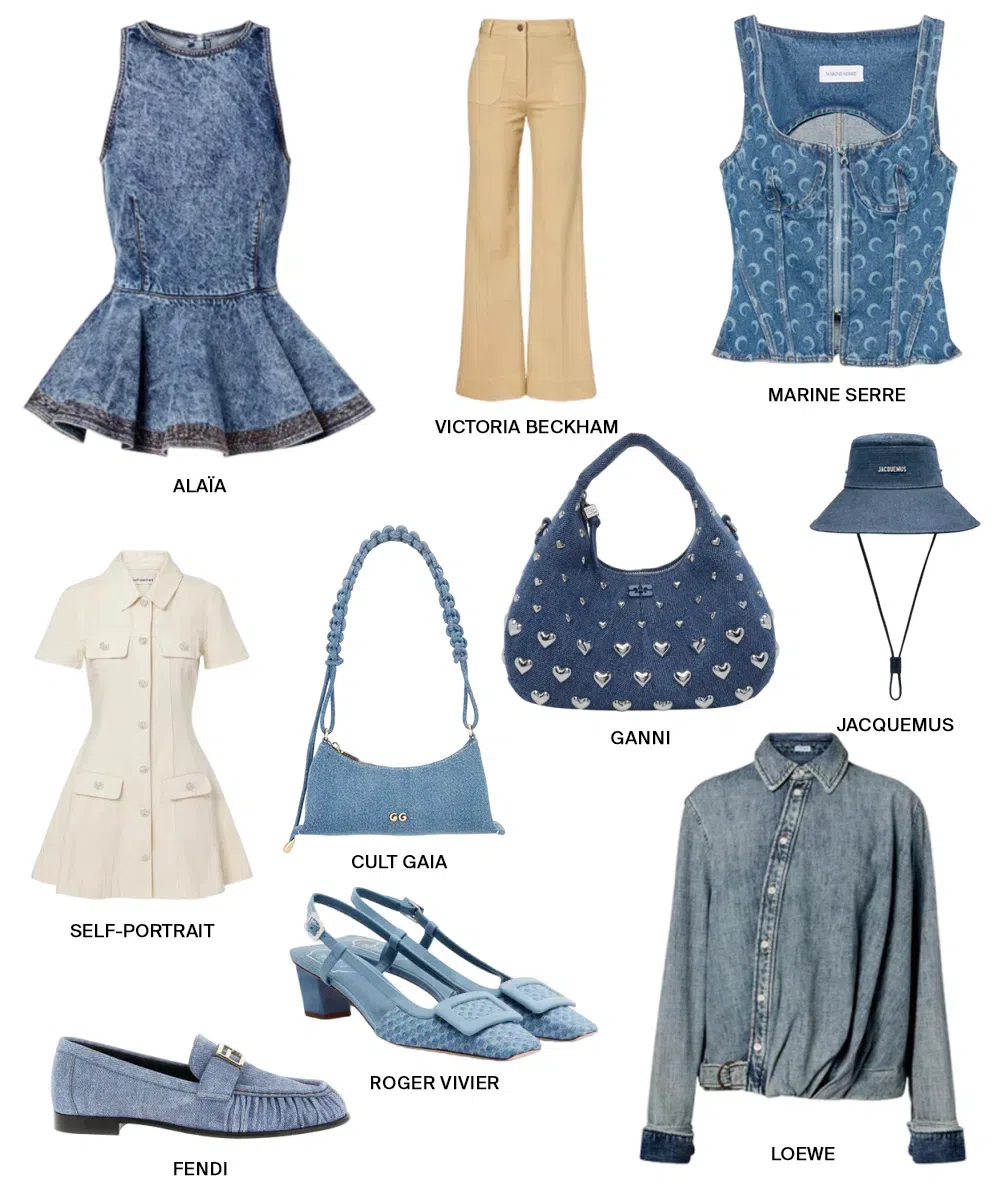 ALAÏA Alaia Peplum Halterneck Top With Ruched Hem And Fitted Waist In Blue