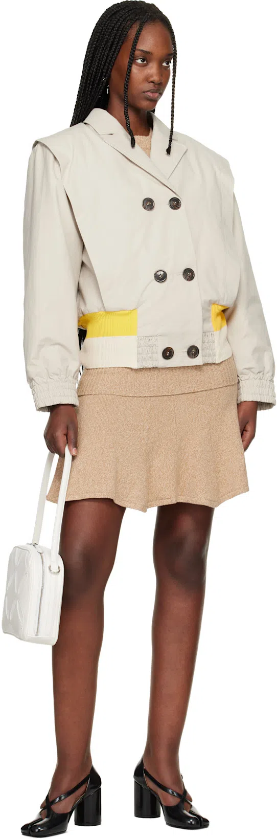 MAISON MARGIELA Tabi Sandals In Brushed Leather In Black