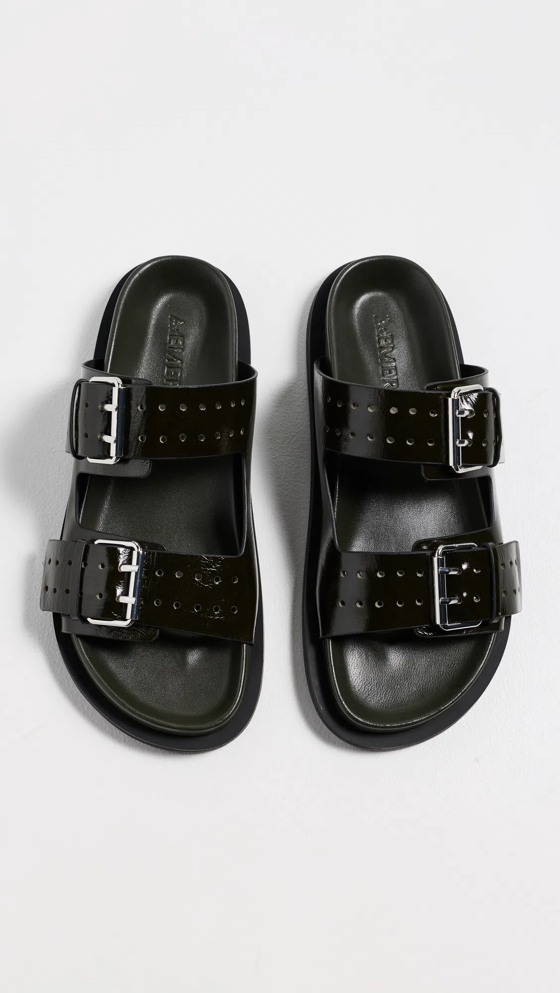A.EMERY A. Emery Leon Sandals Vintage Forest In Black