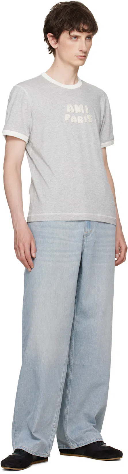 OUR LEGACY Vast Cut High-waisted Wide-leg Cotton Denim Jeans In Pale Coast Wash Blue