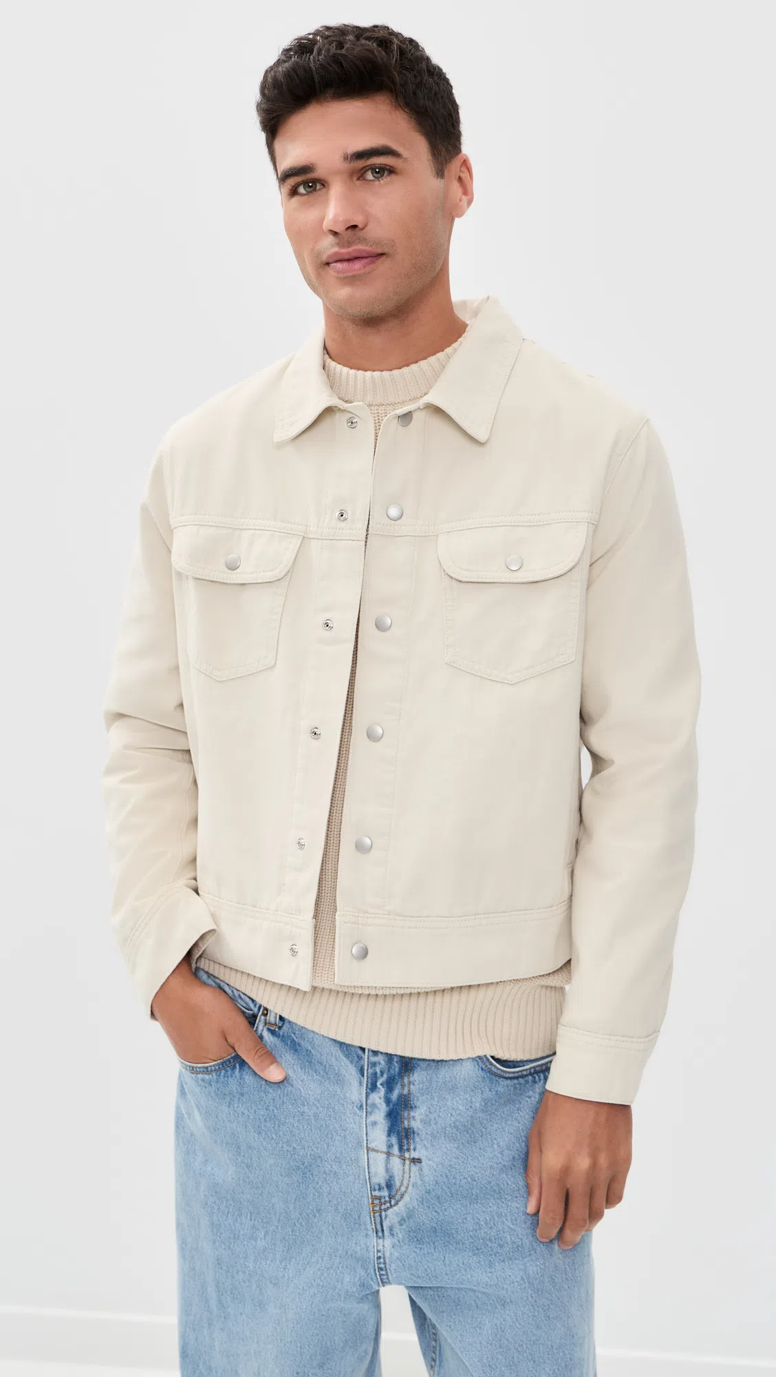MADEWELL Garment-dyed Allday Crewneck Pocket Tee In Lighthouse