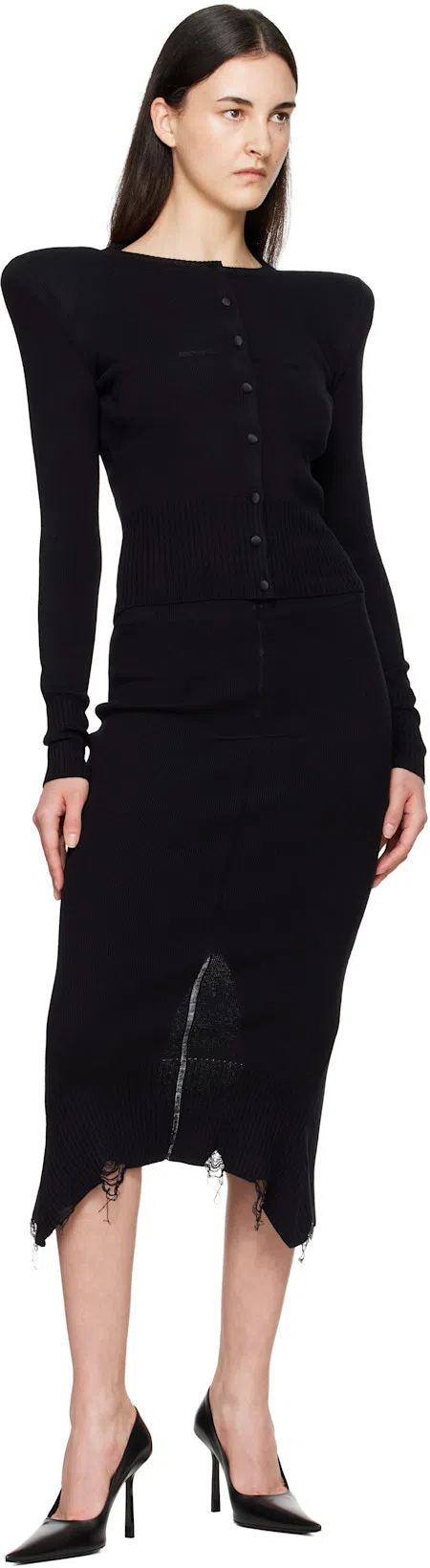VICTORIA BECKHAM Victoria 100 Leather Pumps In Black