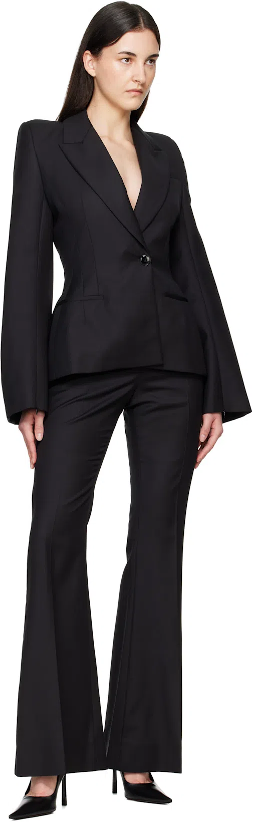 VICTORIA BECKHAM Victoria 100 Leather Pumps In Black